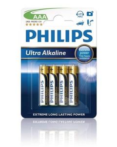 Philips baterie AAA ExtremeLife+, alkalická - 4ks