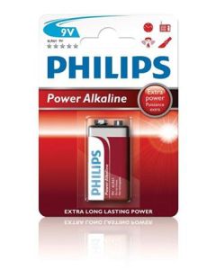 Philips baterie 9V PowerLife, alkalická - 1ks
