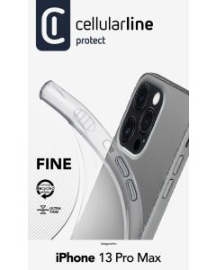 Extratenký zadní kryt CellularLine Fine pro Apple iPhone 13 Pro Max, transparentní