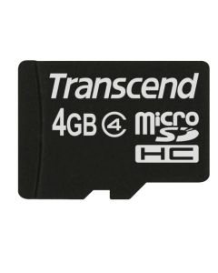 Transcend 4GB microSDHC (Class 4) paměťová karta (bez adaptéru)
