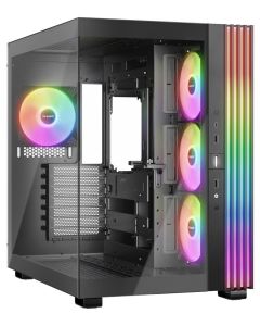 Be quiet! skříň LIGHT BASE 600LX / ATX / 4x 120mm ARGB fan / 2xUSB 3.0 / USB-C / panoramatická / černá