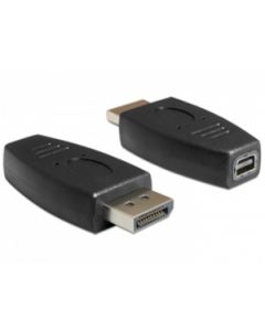 Delock adaptér Displayport samec > Displayport mini samice, černá