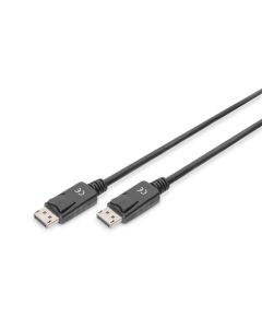 Digitus Připojovací kabel DisplayPort 1.2, DP M/M, 2,0 m, se západkou, Ultra HD 4K, bl