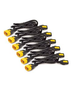 APC Power Cord Kit, ( 6ea) ,Locking,  10A, 100-230V, C13 to C14, 1,8m