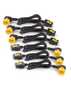 APC Power Cord Kit (6 ea), Locking, C19 to C20 (90 Degree), 0.6m