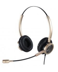 WELL Mairdi MRD-809DG, náhlavka dvouušní, gold