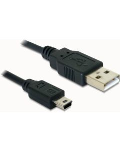 Delock kabel USB 2.0 A-samec > USB mini-B 5-pin samec, 0,7 metru