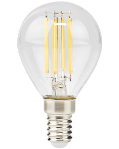 NEDIS LED žárovka E14/ G45/ 4,5 W/ 220 V/ 470 lm/ 2700 K/ stmívatelná/ teplá bílá/ retro styl/ čirá
