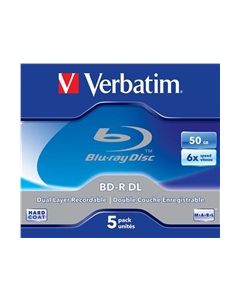 VERBATIM BD-R DL 50GB, 6x, jewel case 5 ks