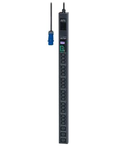 APC Jednotka Easy EPDU1116M, měřená, ZeroU, 16A, 230V, (18)C13 & (3)C19, IEC 309 16A 2P+E (3m)