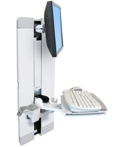 ERGOTRON StyleView® Vertical Lift, Patient Room (bílý), držák na zeď posuvný, monitor, klávesnice ,+ přísl.