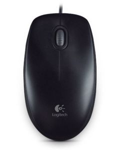 Logitech B100/Kancelářská/Optická/800 DPI/Drátová USB/Černá