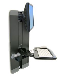ERGOTRON StyleView® Vertical Lift, Patient Room (černý), držák na zeď posuvný, monitor, klávesnice ,+ přísl.