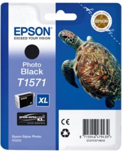 EPSON cartridge T1571 photo black (želva)