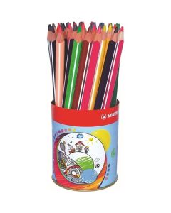 Pastelky Stabilo Trio® thic, 38 ks (plechová dóza)