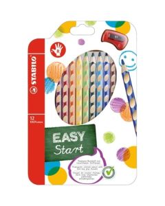 Pastelky Stabilo EASYcolors, pro praváky, 12 barev