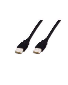 Digitus USB kabel A/samec na A/samec, černý, Měď, 1m