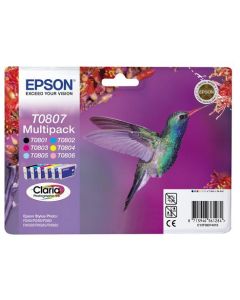 EPSON cartridge T0807 (6color) multipack (kolibřík)