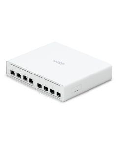 Ubiquiti UISP Switch Plus - 4x 2.5GbE, 4x SFP+, fanless, 4x PoE Out 27V (PoE budget 160 W)