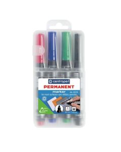 Permanentní popisovač Centropen 8576, sada 4 barev