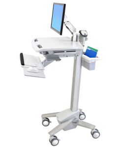 ERGOTRON StyleView® EMR Cart with LCD Arm, Pojízdný multifunkční stojan na NTB, LCD, klávesnici, myš