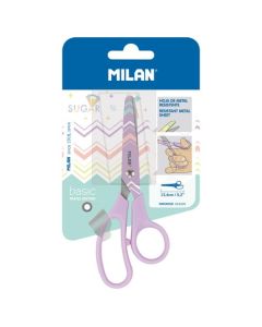Školní nůžky Milan Pastel, 13,4 cm, fialové