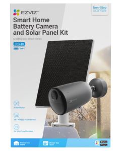 EZVIZ IP kamera EB3 4G kit/ bullet/ 4G/LTE/ 3Mpix/ krytí IP65/ objektiv 2,8 mm/ H.265/ IR až 15m/ šedá + solární panel C