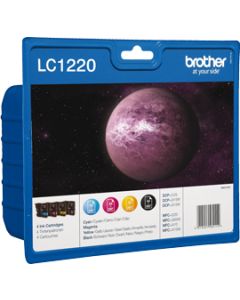 Brother LC-1220 sada inkoustů - black, magenta, yellow, cyan