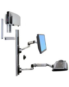 ERGOTRON LX Wall Mount System, systém držáků na zeď, monitor (all in one), klávesnice, myš