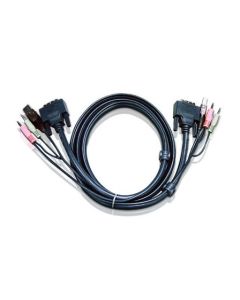 ATEN int.kabel pro KVM USB, DVI, audio,  1,8m pro CS1768