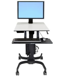 ERGOTRON WorkFit-C, Single HD Sit-Stand Workstation,pojízdná, nastavitelná prac. stanice sezení/stání.