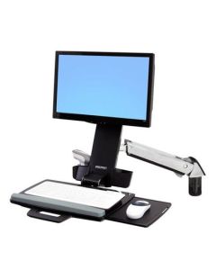 ERGOTRON StyleView® Sit-Stand Combo Arm,nástěnný držák do lišty LCD, klávesnice+ myš,sklopný