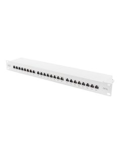 Digitus CAT 6A Patch Panel, stíněný, 1U, 24 portů, 8P8C, šedý, 483 mm (19 ")