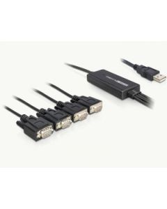 Delock adaptér USB 2.0 > 4 x Sériový port