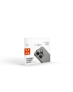 Ochranná skla čoček fotoaparátů FIXED Camera Glass pro Apple iPhone 15/15 Plus, space gray