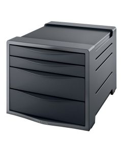 Zásuvkový box Esselte VIVIDA, černý/šedý