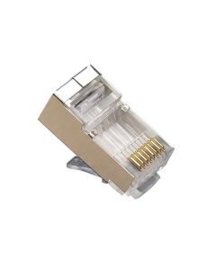 XtendLan Konektor STP RJ45 CAT5e, lanko, stíněný, kulatý