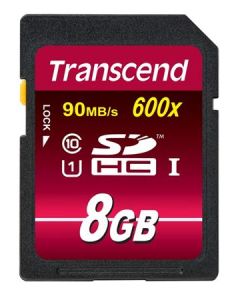 Transcend 8GB SDHC (Class 10) UHS-I 600x (Ultimate) MLC paměťová karta