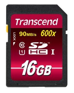 Transcend 16GB SDHC (Class 10) UHS-I 600x (Ultimate) MLC paměťová karta