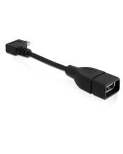 Delock Adapter USB micro-B samec pravoúhlý > USB 2.0-A samice OTG 11cm