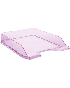 Zásuvka Donau - A4, plast, transparentní, fialová