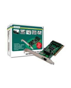 Digitus Gigabit Ethernet PCI karta 32-bit, včetně držáku s nízkým profilem, čipová sada RTL8169SC
