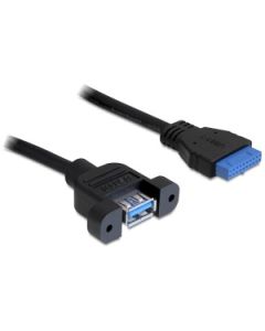 Delock kabel interní 19pin USB 3.0  > 1 x USB 3.0-A samice