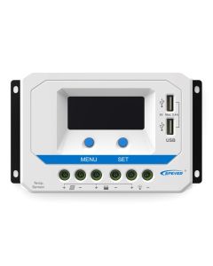 EPEVER VS3024AU solární PWM regulátor 12/24 V, 30 A, USB, vstup 50V
