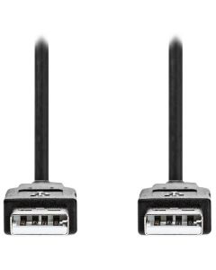 NEDIS kabel USB 2.0/ zástrčka USB-A - zástrčka USB-A/ černý/ bulk/ 1m