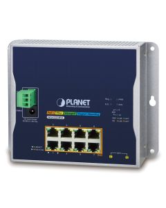 Planet WGS-5225-8P2S plochý L3 switch, 8x1Gb, 2x2.5Gb SFP, 8x PoE 802.3at 240W, 48-56VDC, -40~75°C, IP30, fanless