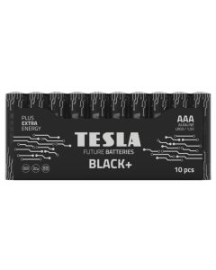 TESLA BLACK+ alkalická baterie AAA (LR03, mikrotužková, fólie) 10 ks
