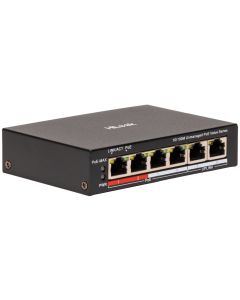 HiLook Powered by HIKVISION switch NS-0106P-45(B)/ 4x port/ 10/100 Mbps RJ45 ports PoE / 2x 100 Mbps uplink
