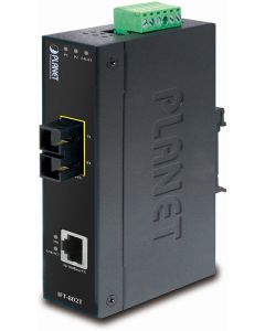 Planet IFT-802TS15 optický konvertor, SC singlemode 15km, DIN, IP30, -40 až 75 st.C