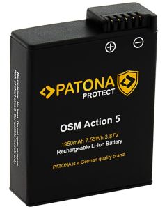 PATONA baterie pro digitální kameru DJI Osmo Action 3 /4 /5 1950mAh Li-Ion 3,87V BCX202 PROTECT